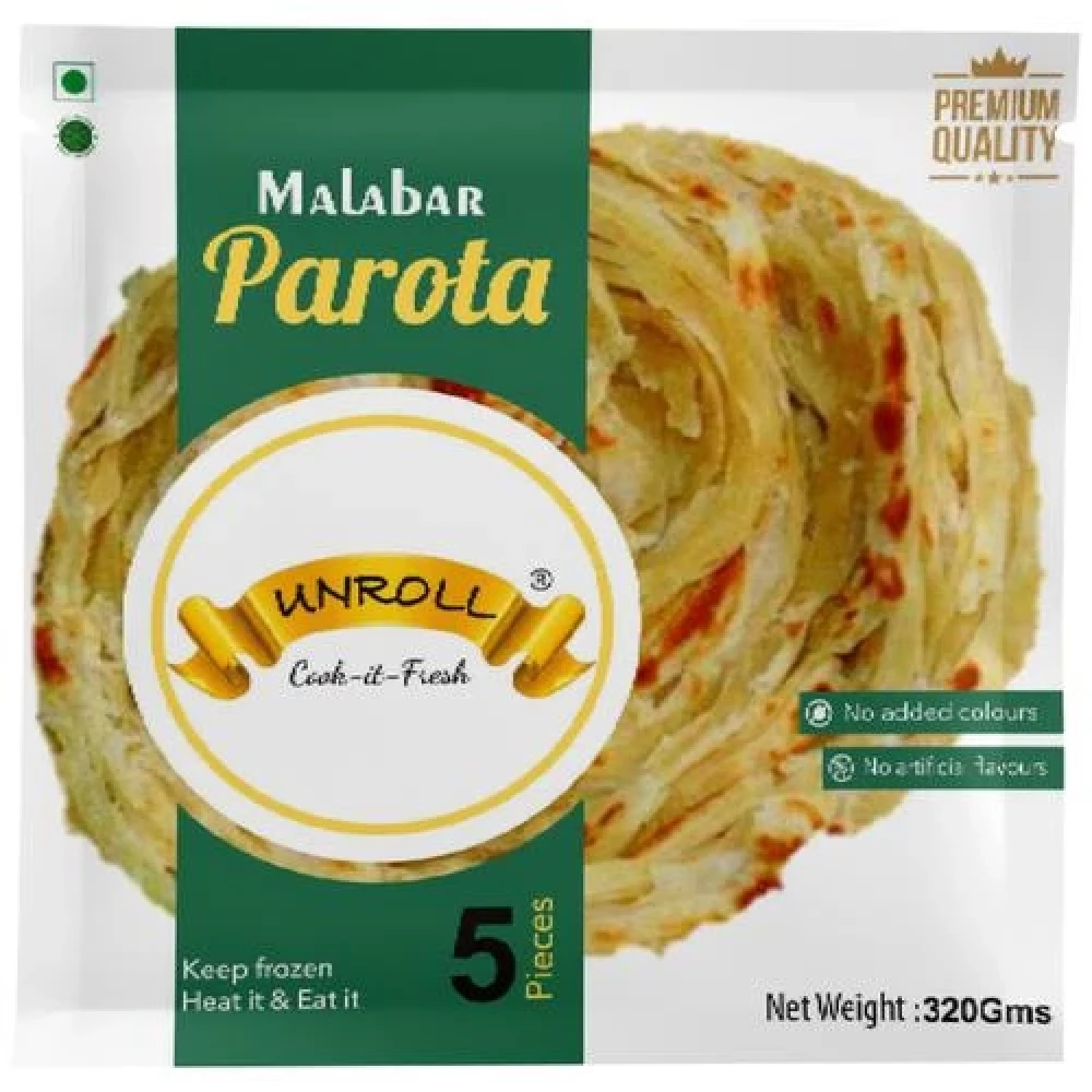 UNROLL Malabar Parota - Cook It Fresh, 320 g (5 pcs)-1.webp